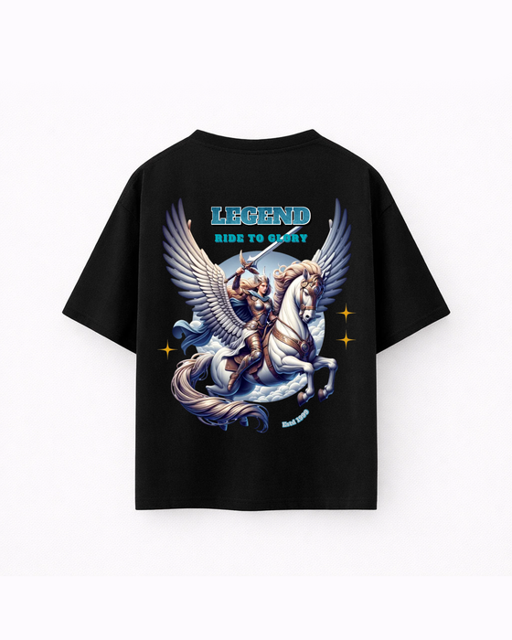 Oversize T-shirt – Fantasy Pegasus Graphic / 426