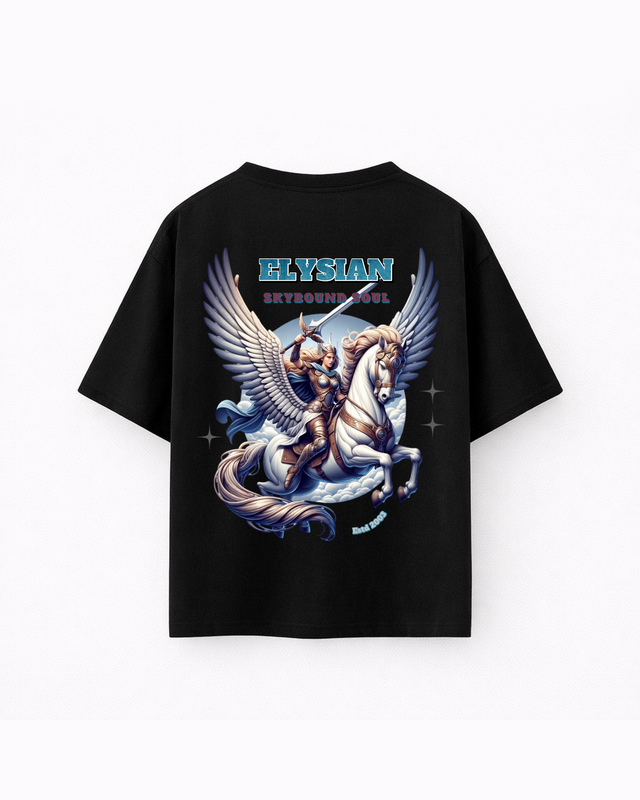 Oversize T-shirt – Fantasy Pegasus Graphic / 426