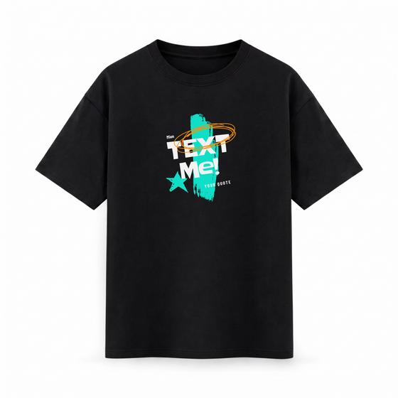 Oversize T-shirt – Bold Typography / 70