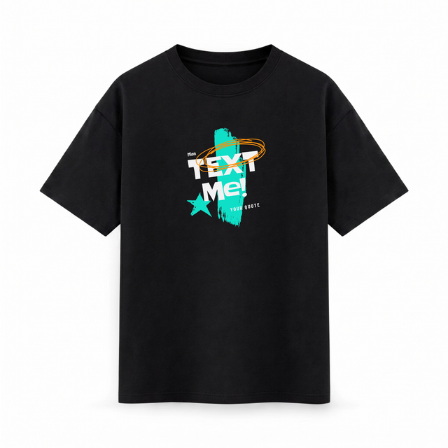 Oversize T-shirt – Bold Typography / 70