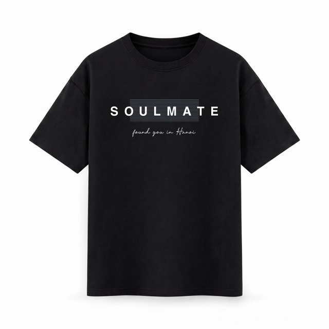 Oversize T-shirt – Minimal Typography / 64