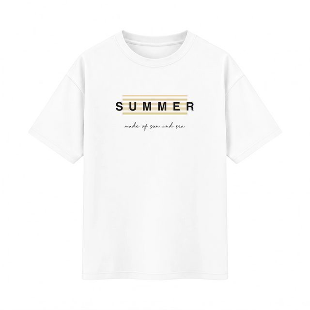 Oversize T-shirt – Minimal Typography / 64