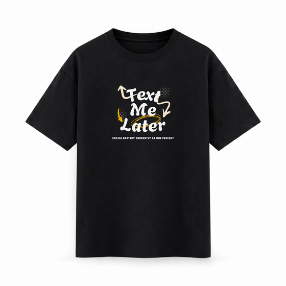 Oversize T-shirt – Handwritten Typography / 137