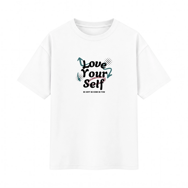 Oversize T-shirt – Handwritten Typography / 137