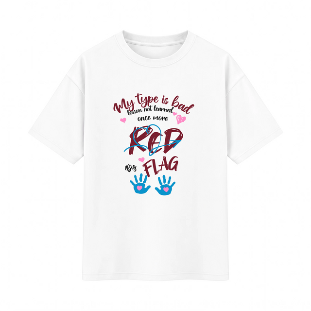 Oversize T-shirt – Cute Typography / 107