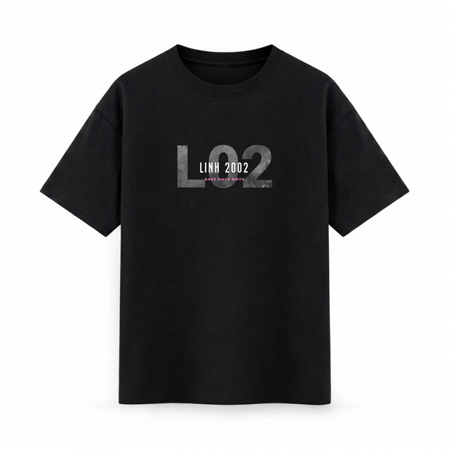 Oversize T-shirt – Minimal Typography / 66