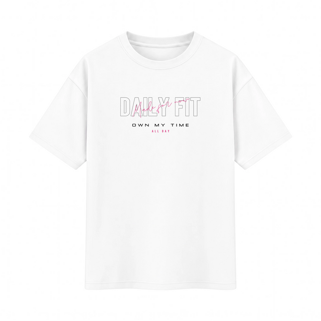 Oversize T-shirt – Bold Typography / 90