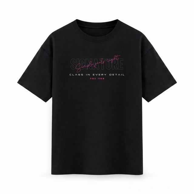 Oversize T-shirt – Bold Typography / 90