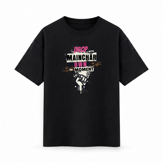 Oversize T-shirt – Grunge Typography / 130