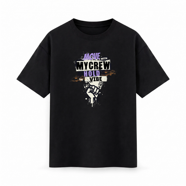 Oversize T-shirt – Grunge Typography / 130