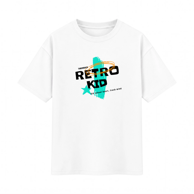 Oversize T-shirt – Bold Typography / 70
