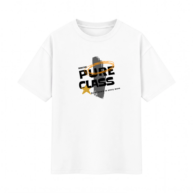 Oversize T-shirt – Bold Typography / 70