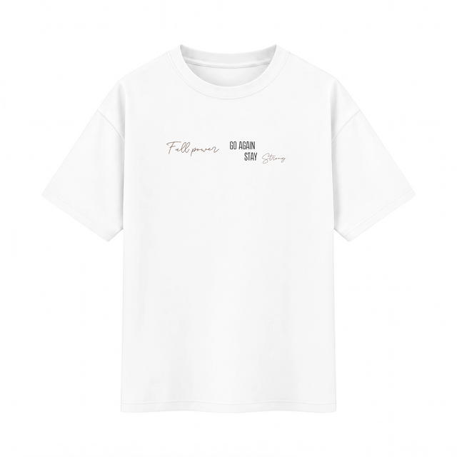 Oversize T-shirt – Soft Typography / 478