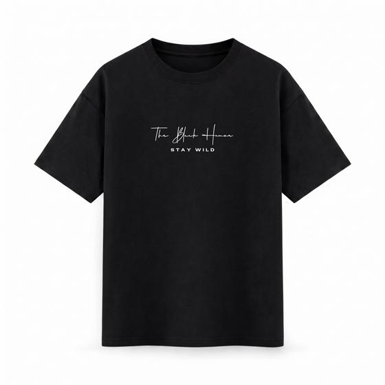 Oversize T-shirt – Minimal Typography / 491