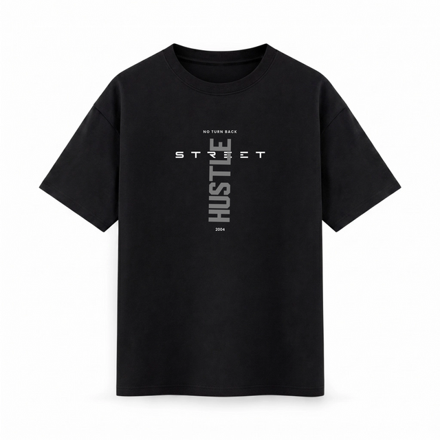 Oversize T-shirt – Minimal Typography / 522