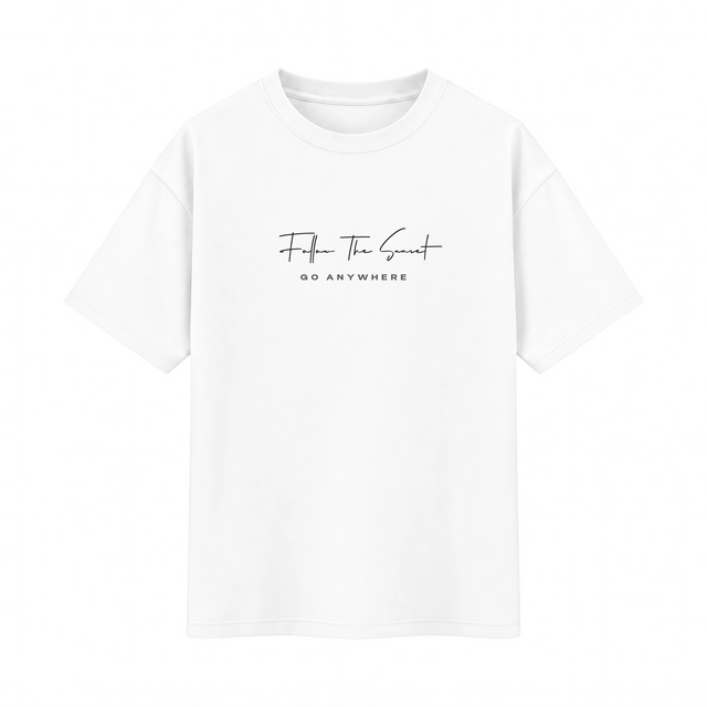 Oversize T-shirt – Minimal Typography / 491
