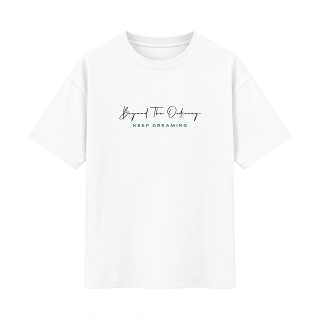 Oversize T-shirt – Minimal Typography / 491