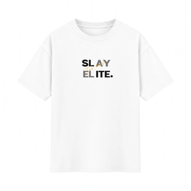 Oversize T-shirt – Minimal Typography / 495