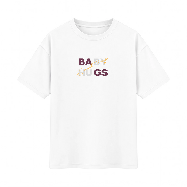 Oversize T-shirt – Minimal Typography / 495