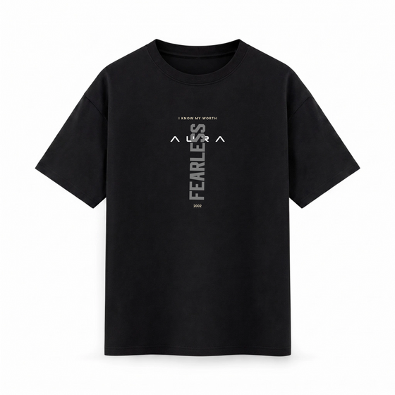 Oversize T-shirt – Minimal Typography / 522