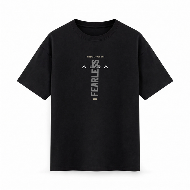 Oversize T-shirt – Minimal Typography / 522