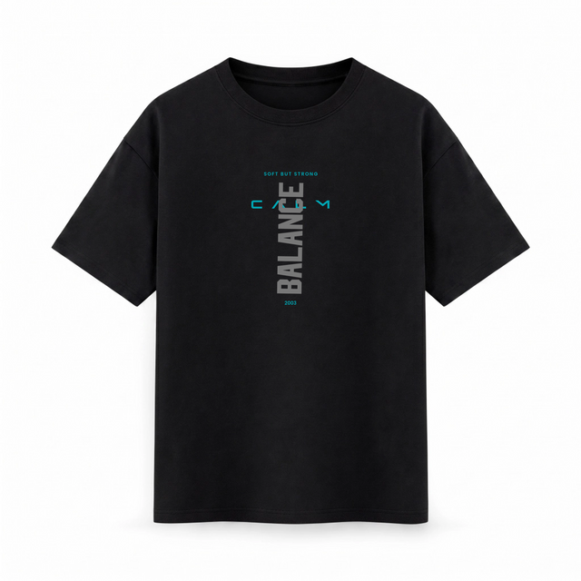 Oversize T-shirt – Minimal Typography / 522