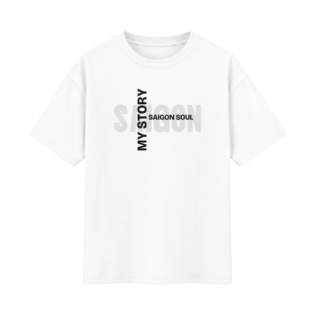 Oversize T-shirt – Minimal Typography / 552