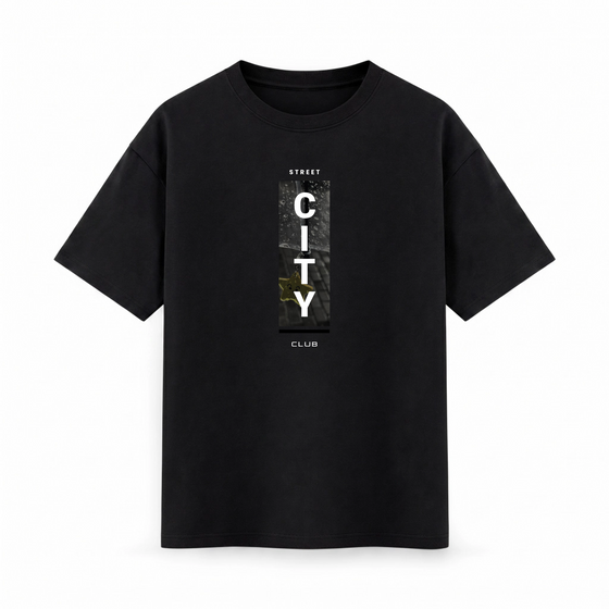Oversize T-shirt – Badge Typography / 483