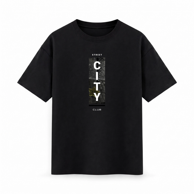 Oversize T-shirt – Badge Typography / 483