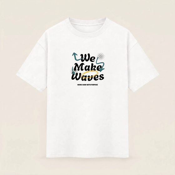 Oversize T-shirt – Handwritten Typography / 137