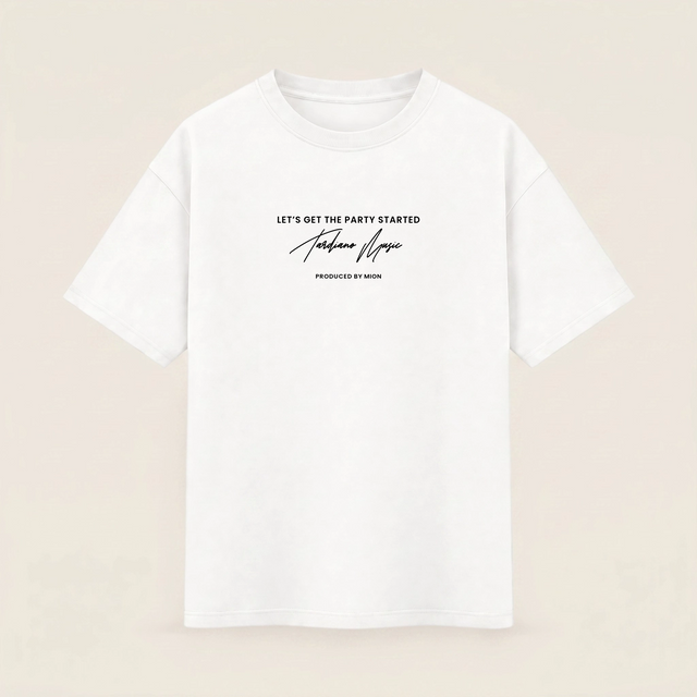 Oversize T-shirt –  Script Typography  / 694