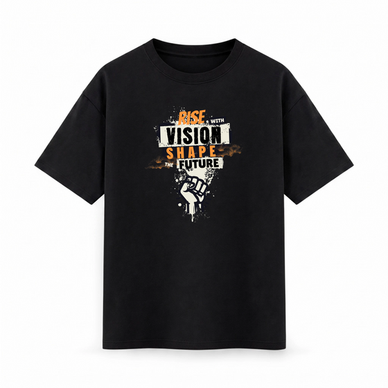 Oversize T-shirt – Grunge Typography / 130