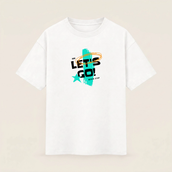 Oversize T-shirt – Bold Typography / 70