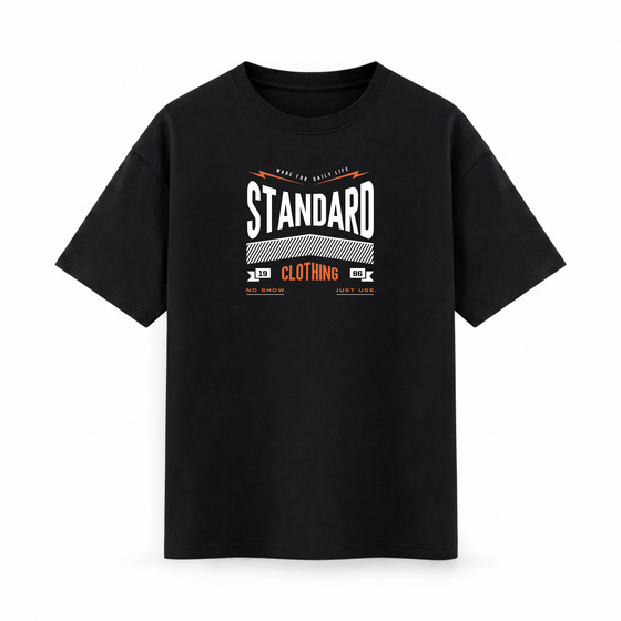 Oversize T-shirt – Vintage Typography / 83