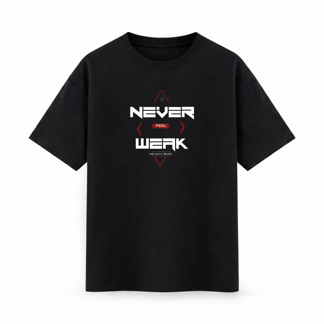 Oversize T-shirt – Futuristic Typography / 521