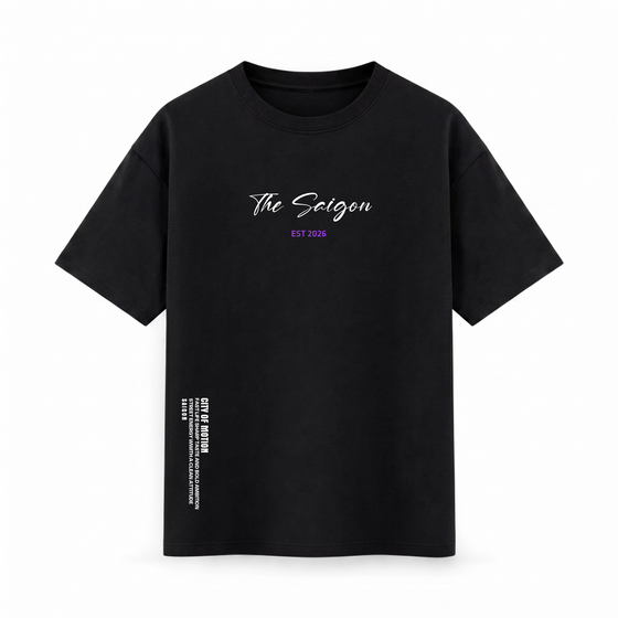Oversize T-shirt –Minimal Typography / 61