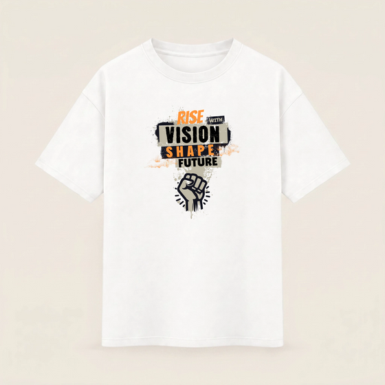 Oversize T-shirt – Grunge Typography / 130