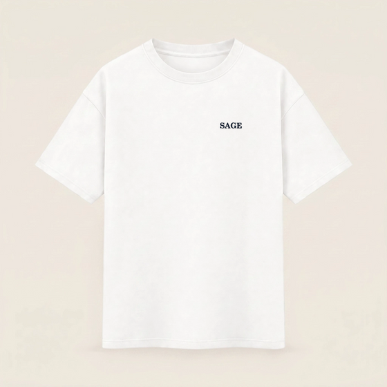 Oversize T-shirt – Minimal Monogram / 723