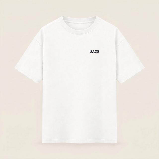 Oversize T-shirt – Minimal Monogram / 723