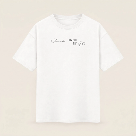 Oversize T-shirt – Soft Typography / 478