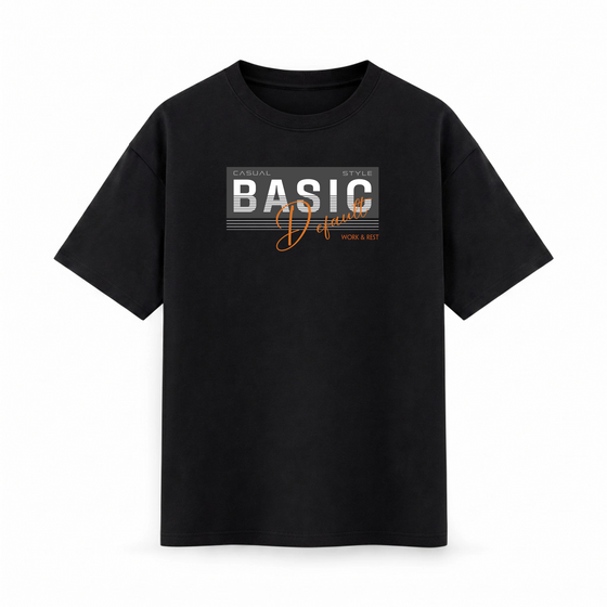 Oversize T-shirt – Bold Typography / 88