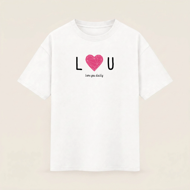 Oversize T-shirt – Minimalist Typography / 112