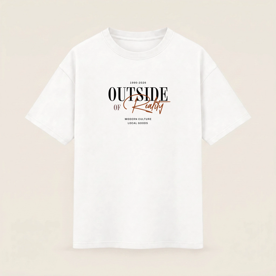 Oversize T-shirt – Minimal Typography / 46