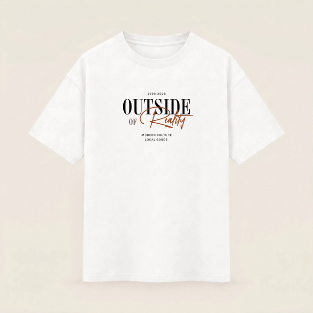 Oversize T-shirt – Minimal Typography / 46