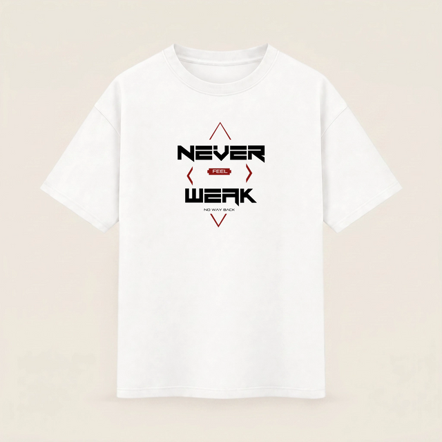 Oversize T-shirt – Futuristic Typography / 521