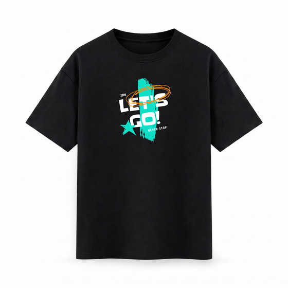 Oversize T-shirt – Bold Typography / 70