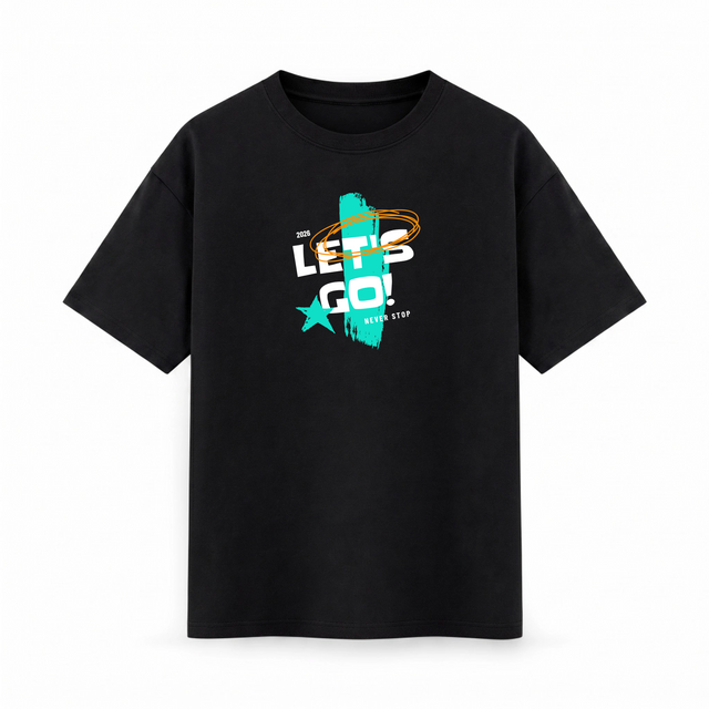 Oversize T-shirt – Bold Typography / 70