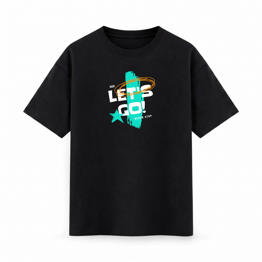 Oversize T-shirt – Bold Typography / 70