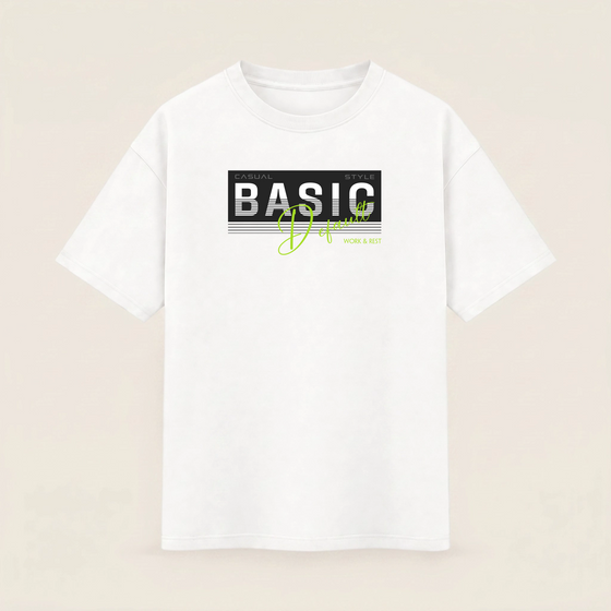 Oversize T-shirt – Bold Typography / 88