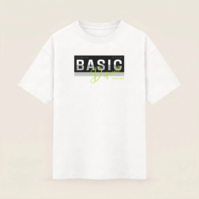 Oversize T-shirt – Bold Typography / 88